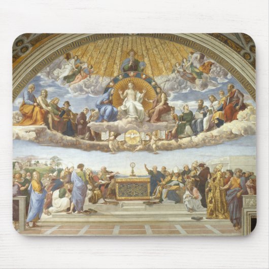 Anklage des Heiligen Sakraments, Raphael Sanzio Mousepad (Vorne)