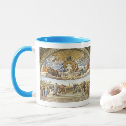 Anklage des Heiligen Sakraments, Raphael Sanzio Tasse (Mit Donut)