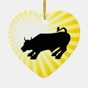 Anklage gegen Black Bull an der Wall Street Keramik Ornament