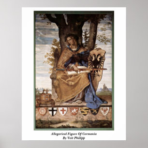 Anklage gegen Germanien von Veit Philipp Poster