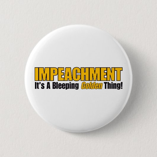 Anklage ist es A, das goldene Sache piept Button (Vorderseite)