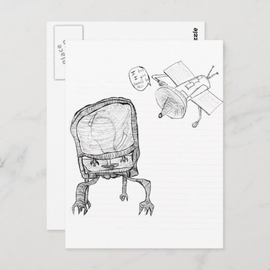 Anklage Postkarte (Vorne/Hinten)