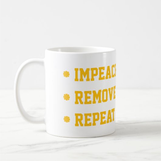 Anklagen Absetzen Wiederholen Kaffeetasse (Links)