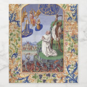 Anklagen des Heiligen Bernard Weinetikett (Einzelnes Label)