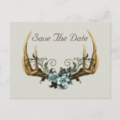 Anklagen und Rose Save the Date Postkarte (Vorderseite)