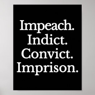 Anklagen Verurteilen Inhaftieren - klage Trump an Poster