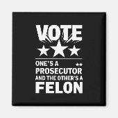 Ankläger gegen Felon Voter Funny Political Magnet (Vorne)