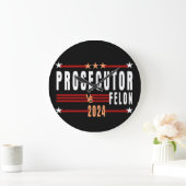 Ankläger Vs Felon 2024 Wall Clock Große Wanduhr (Zuhause)