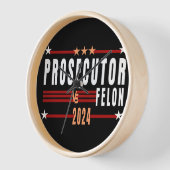 Ankläger Vs Felon 2024 Wall Clock Uhr (Winkel)