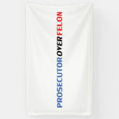 Anklägerin über Felon, rot-weiß und blau-modern Banner (Vertikal)
