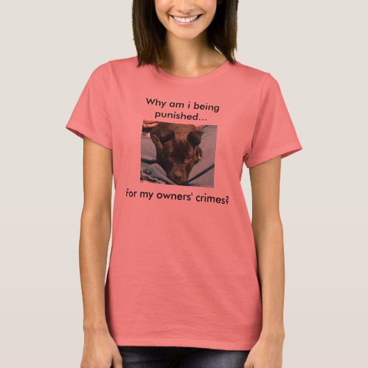 Anklageschrift, keine Hunde Shirt. T-Shirt (Vorderseite)