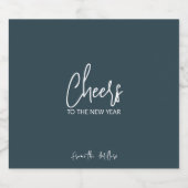 Anklang für das neue Jahr mit dem Weinetikett Schaumweinetikett (Einzelnes Label)