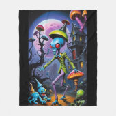 Ankle-Biter im Shroom Town Pop Fantasy Fleecedecke (Vorderseite)