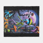 Ankle-Biter im Shroom Town Pop Fantasy Fleecedecke (Vorderseite (Horizontal))