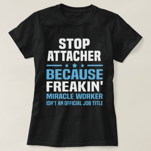 Ankleber stoppen T-Shirt (Design vorne)