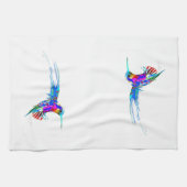 "Ankommend!" Kolibri-Druck Handtuch (Horizontal)