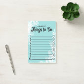 Ankreuz mit weißen Blätter Post-it Klebezettel (Büro)