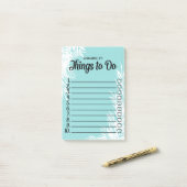 Ankreuz mit weißen Blätter Post-it Klebezettel (Auf Schreibtisch)