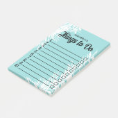 Ankreuz mit weißen Blätter Post-it Klebezettel (angewinkelt)