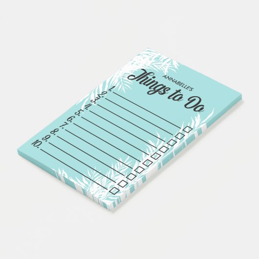 Ankreuz mit weißen Blätter Post-it Klebezettel (angewinkelt)