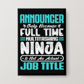 Ankündiger Job Title Professionals Qualifikationen Button (Vorderseite)