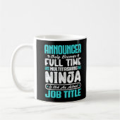 Ankündiger Job Title Professionals Qualifikationen Kaffeetasse (Links)