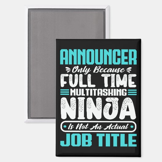 Ankündiger Job Title Professionals Qualifikationen Magnet (Vorderseite/Rückseite)