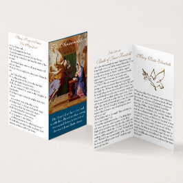 Ankündigung (1) - Gebetskarte Visitenkarten