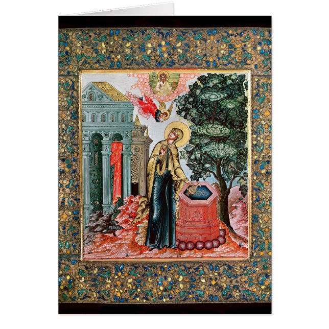 Ankündigung am Brunnen (Vorne)