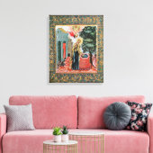 Ankündigung am Springbrunnen Leinwanddruck (Insitu (Wohnzimmer))