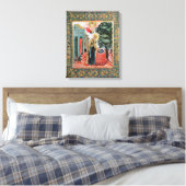 Ankündigung am Springbrunnen Leinwanddruck (Insitu (Schlafzimmer))