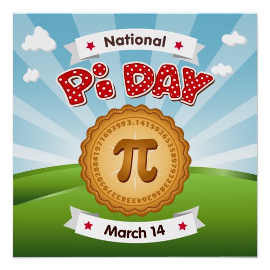 Ankündigung an alle Pi-Day-Poster Poster (Vorderseite)