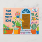 Ankündigung ändern der Vordertür Postkarte (Vorderseite)
