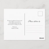 Ankündigung | Beruflich Schwarz/Weiß Postkarte (Rückseite)