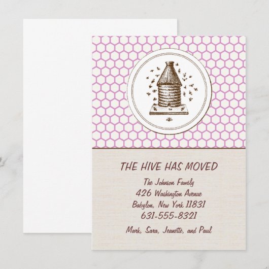 Ankündigung | Bienenstock | Lila (Vorne/Hinten)