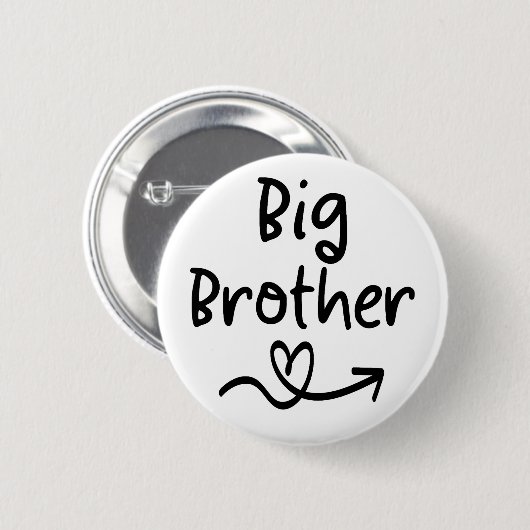 Ankündigung Big Brother | Matching Sibling Family Button (Vorne & Hinten)