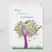 Ankündigung blühender Bäume Schwangerschaft (Vorderseite)