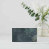 Ankündigung Business Card Grunge Leaf Veins (Stehend Vorderseite)
