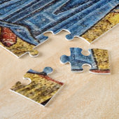 Ankündigung Byzantinisches Mosaiksymbol Puzzle (Seite)