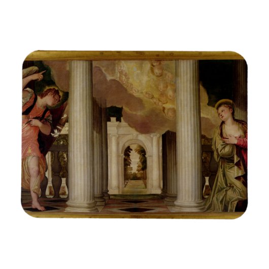 Ankündigung, c.1551-53 (Öl auf Leinwand) Magnet (Horizontal)