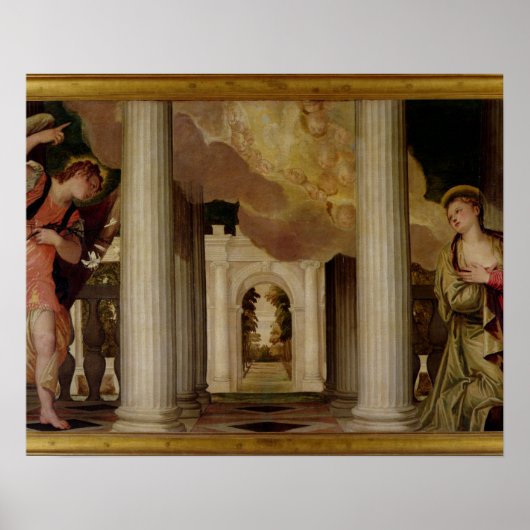 Ankündigung, c.1551-53 (Öl auf Leinwand) Poster (Vorne)