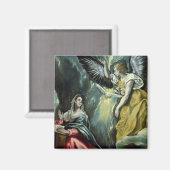 Ankündigung, c.1575 (Öl auf Leinwand) Magnet (Vorderseite/Rückseite)