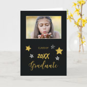 Ankündigung Custom Foto Abschluss 2020 Gold (Gelbe Blume)