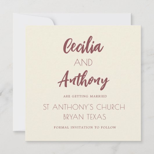 Ankündigung Datum freihalten (Rückseite)