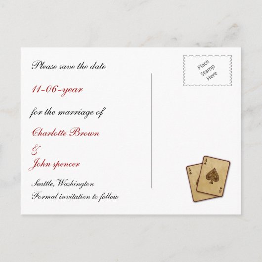 Ankündigung Datum freihalten (Rückseite)