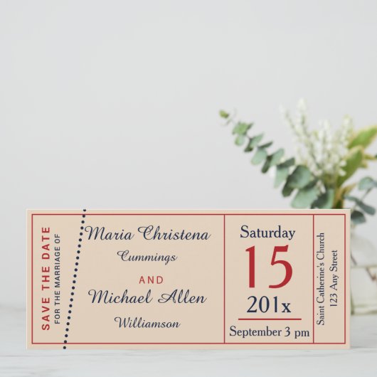 Ankündigung Datum freihalten (Stehend Vorderseite)