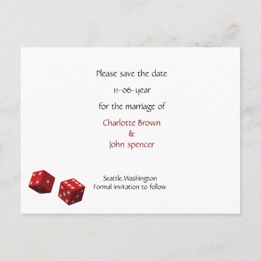 Ankündigung Datum freihalten (Rückseite)