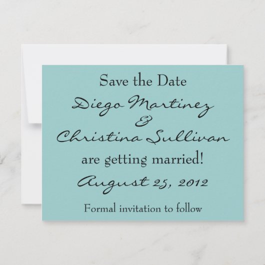 Ankündigung Datum freihalten (Rückseite)