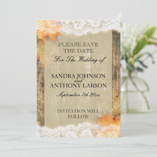 Ankündigung Datum freihalten (Stehend Vorderseite)