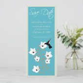 Ankündigung Datum freihalten (aqua) (Stehend Vorderseite)